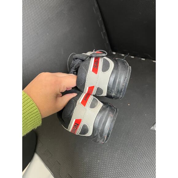 Salomon kids speedcross athletic hiking shoes outdoors black red size 3 youth - Picture 6 of 7